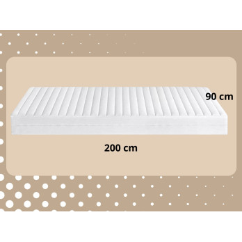 Materac Piankowy 7-strefowy 90x200 14 cm H2|H3